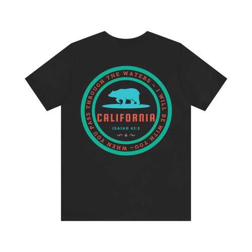 California Surfing Bear - Adult T-Shirt