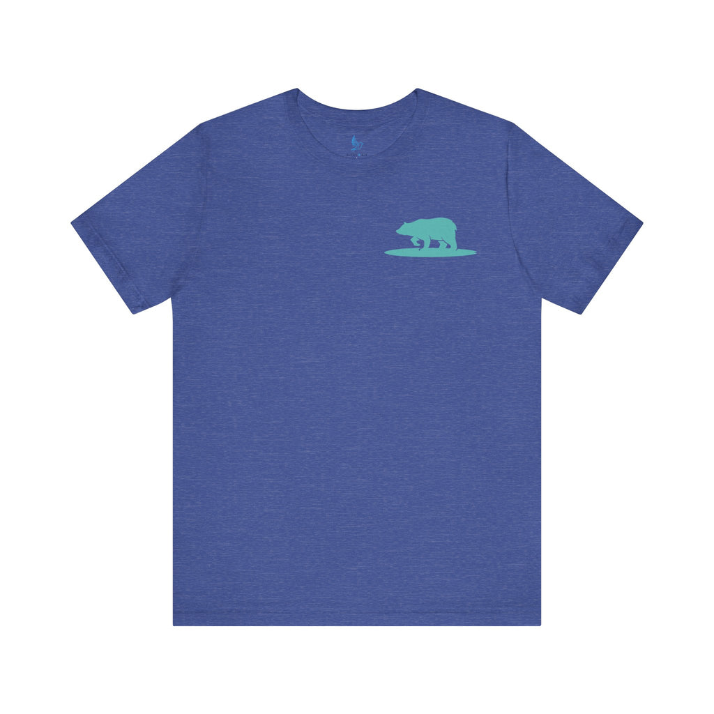 California Surfing Bear - Adult T-Shirt