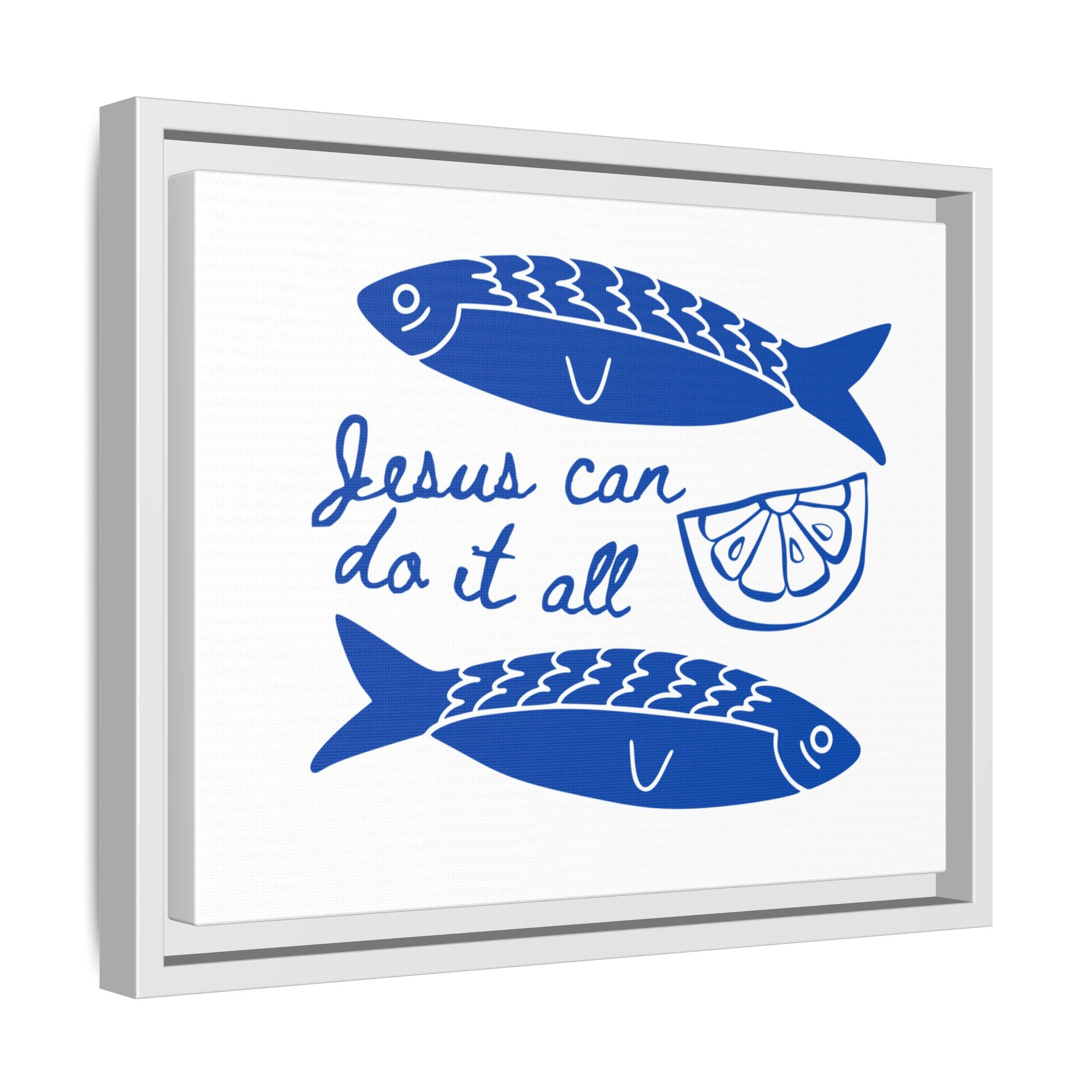 Jesus Can Do It All - Framed Matte Canvas Art