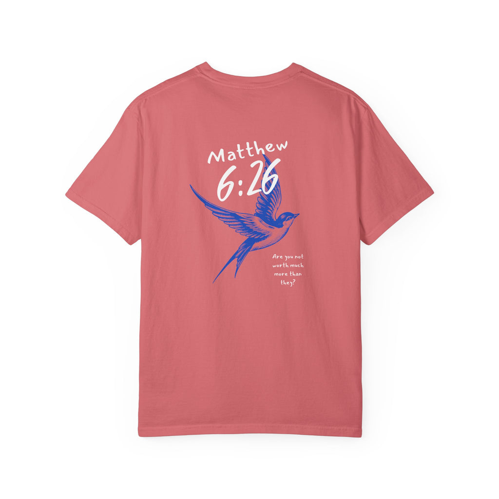 Matthew 6:26 Swallow - Adult T-Shirt