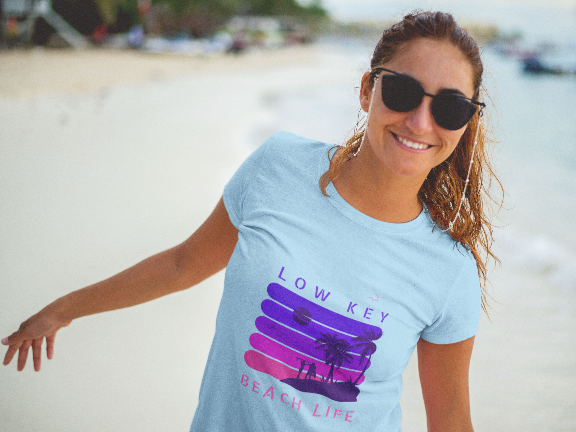Low Key Beach Life  - Women's  T-Shirt