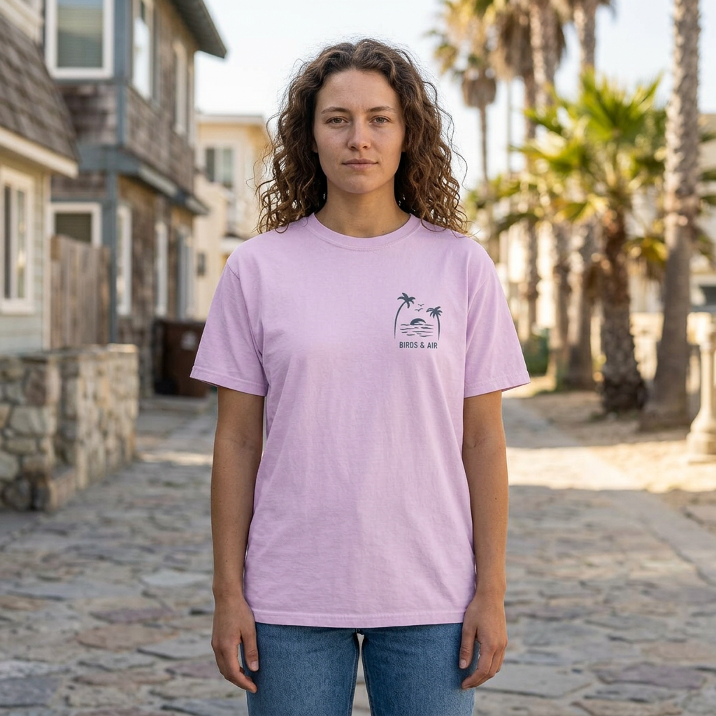 Birds & Air Sunset - Adult T-Shirt