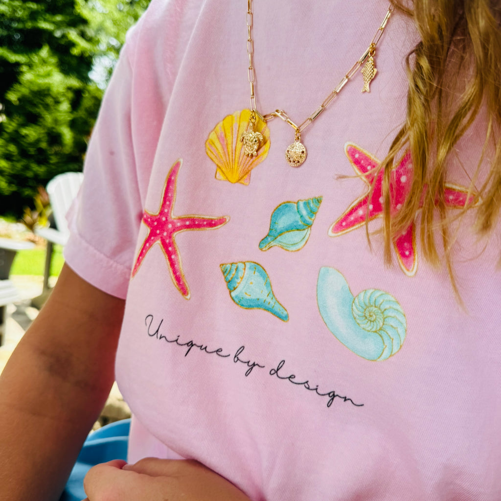 Unique by Design Seashells - Youth T-Shirt