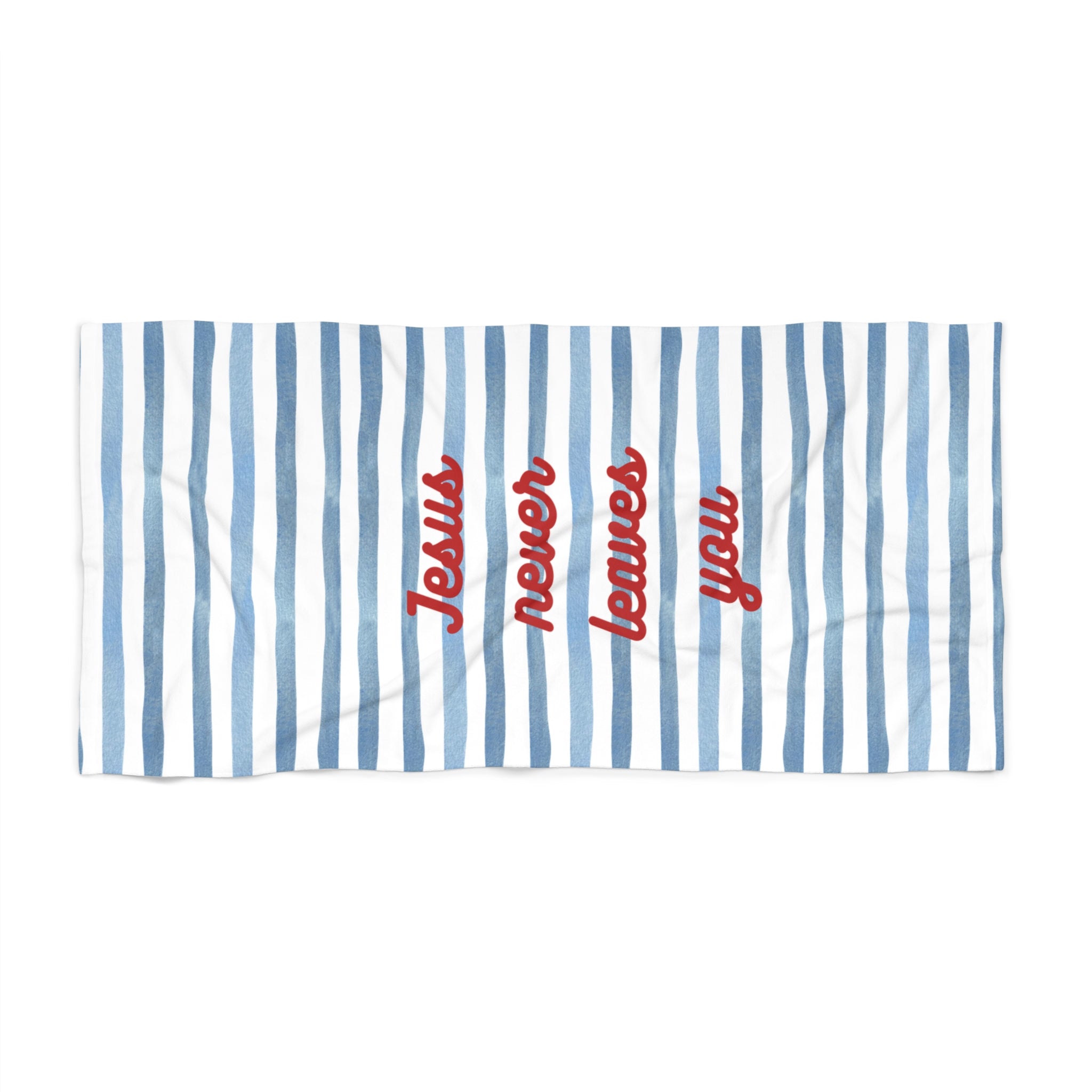 Jesus Never Leaves You - Beach Towel