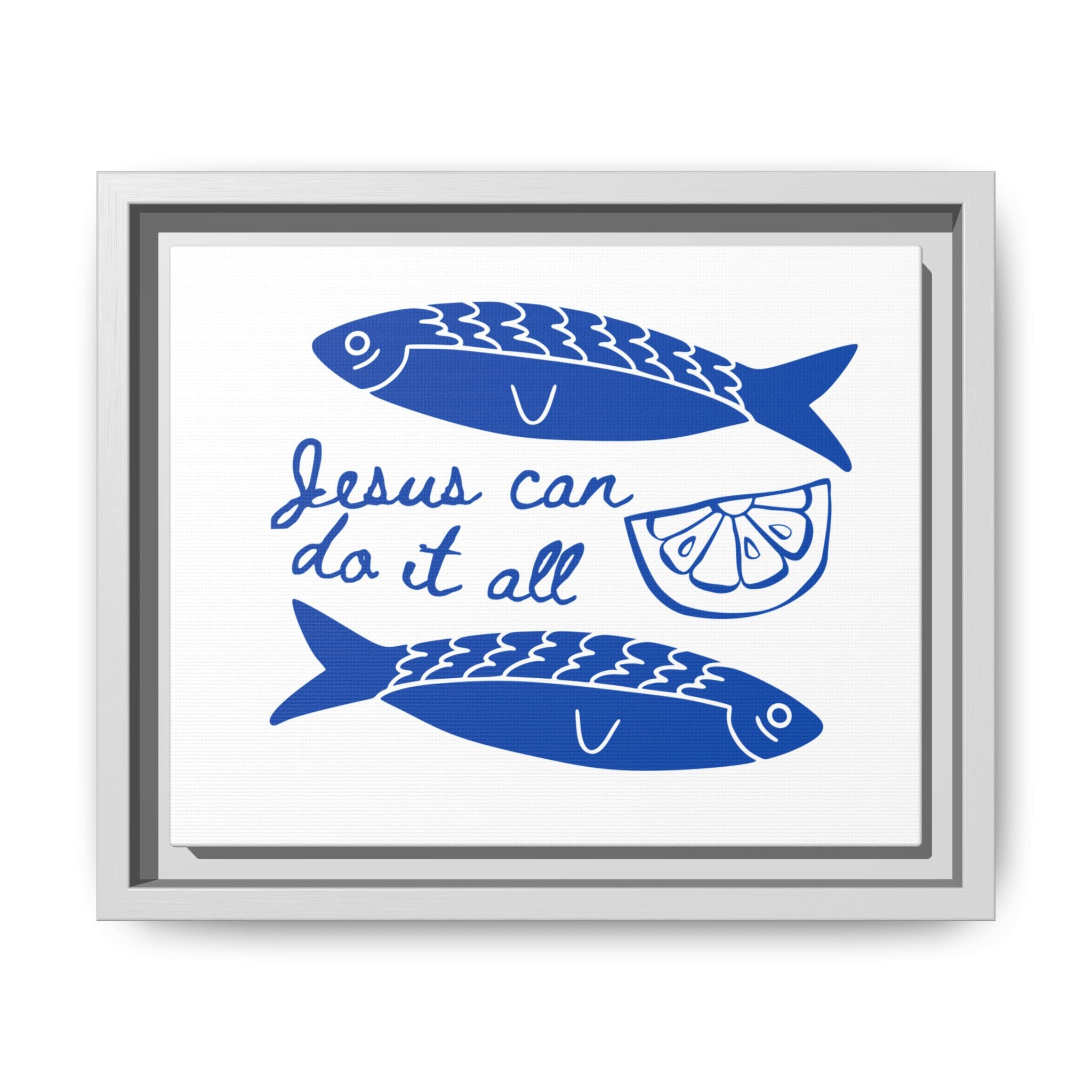 Jesus Can Do It All - Framed Matte Canvas Art