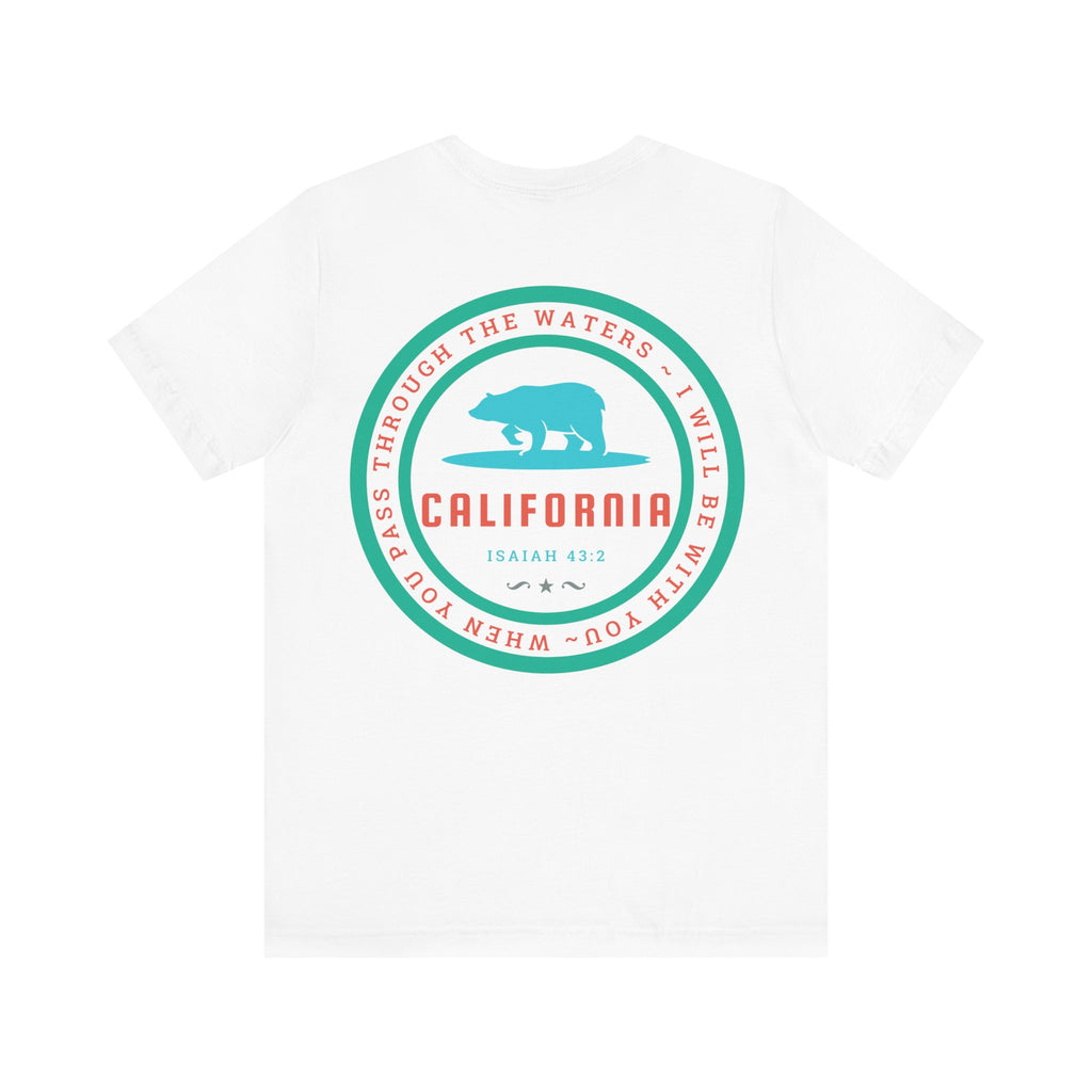 California Surfing Bear - Adult T-Shirt
