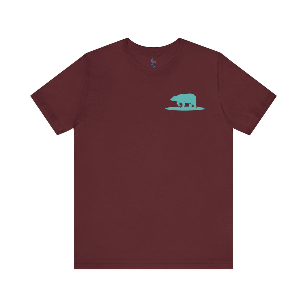 California Surfing Bear - Adult T-Shirt